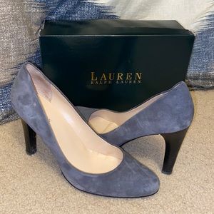 Lauren Ralph Lauren Zamora gray suede pump